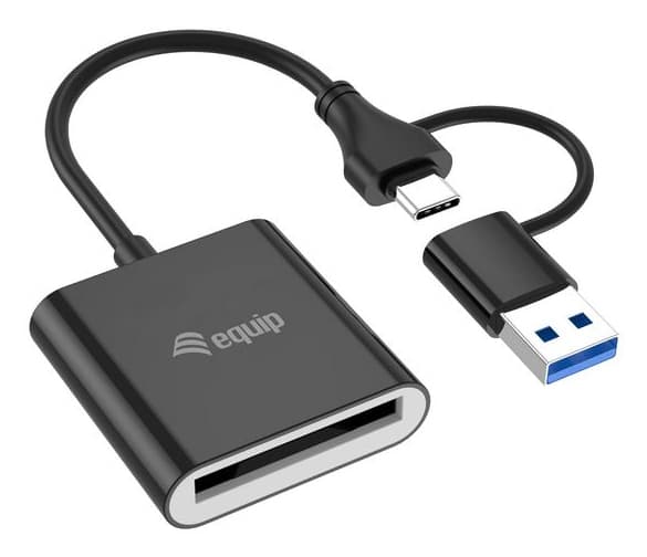 Equip 245461 lector de tarjeta USB 3.2 Gen 2 (3.1 Gen 2) Type-C Negro