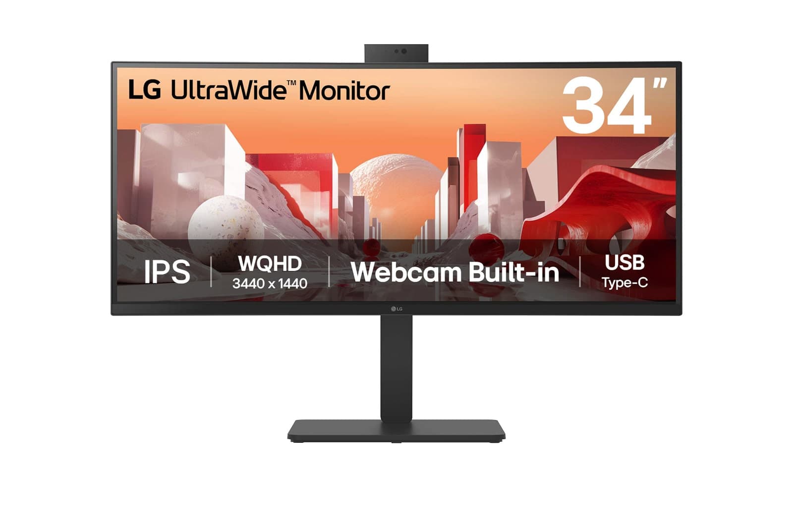 LG 34BA85QE-B pantalla para PC 86,4 cm (34") 3440 x 1440 Pixeles Wide Quad HD LCD Negro