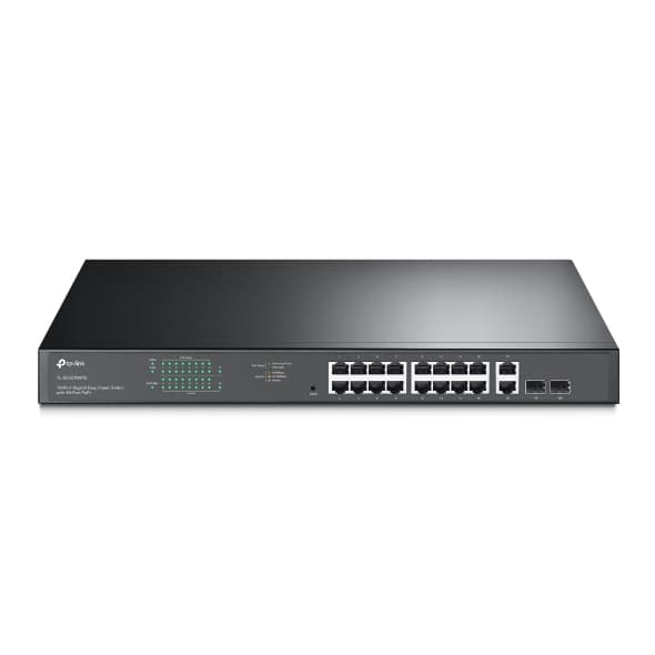 TP-Link TL-SG1218MPE switch Gestionado L2 Gigabit Ethernet (10/100/1000) Energía sobre Ethernet (PoE) 1U Negro