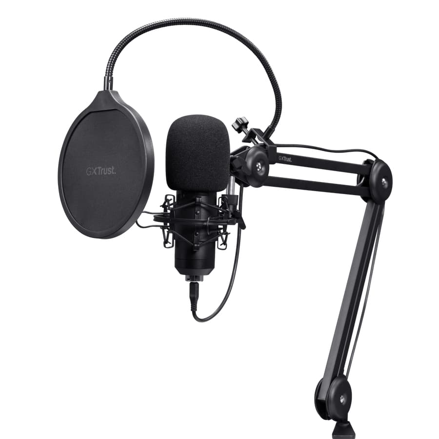 Trust GXT 270 Emita II+ Negro Micrófono para crear podcasts