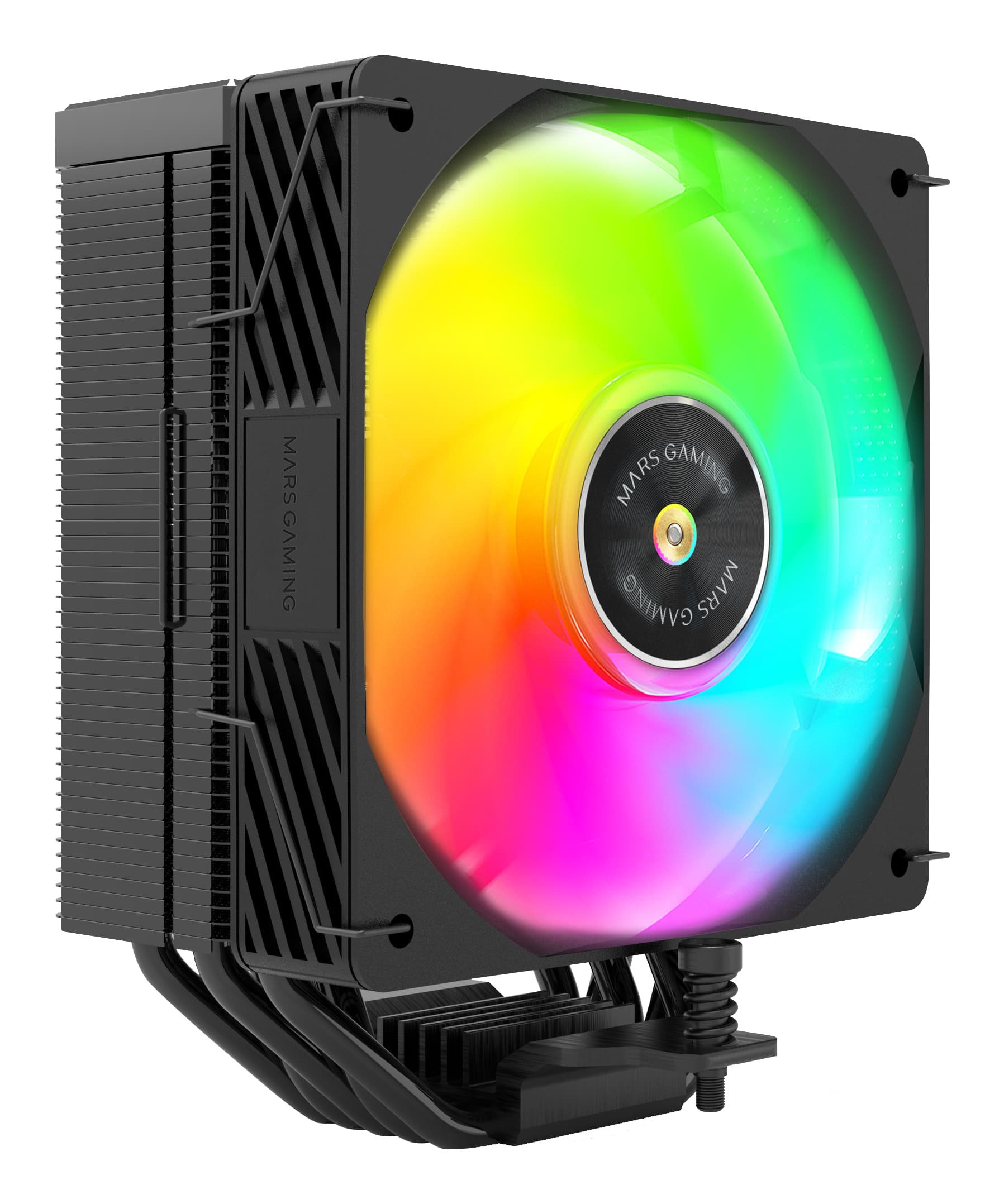 Mars Gaming MCPUX5ARGB sistema de refrigeración para ordenador Procesador Refrigerador de aire 12 cm Negro 1 pieza(s)
