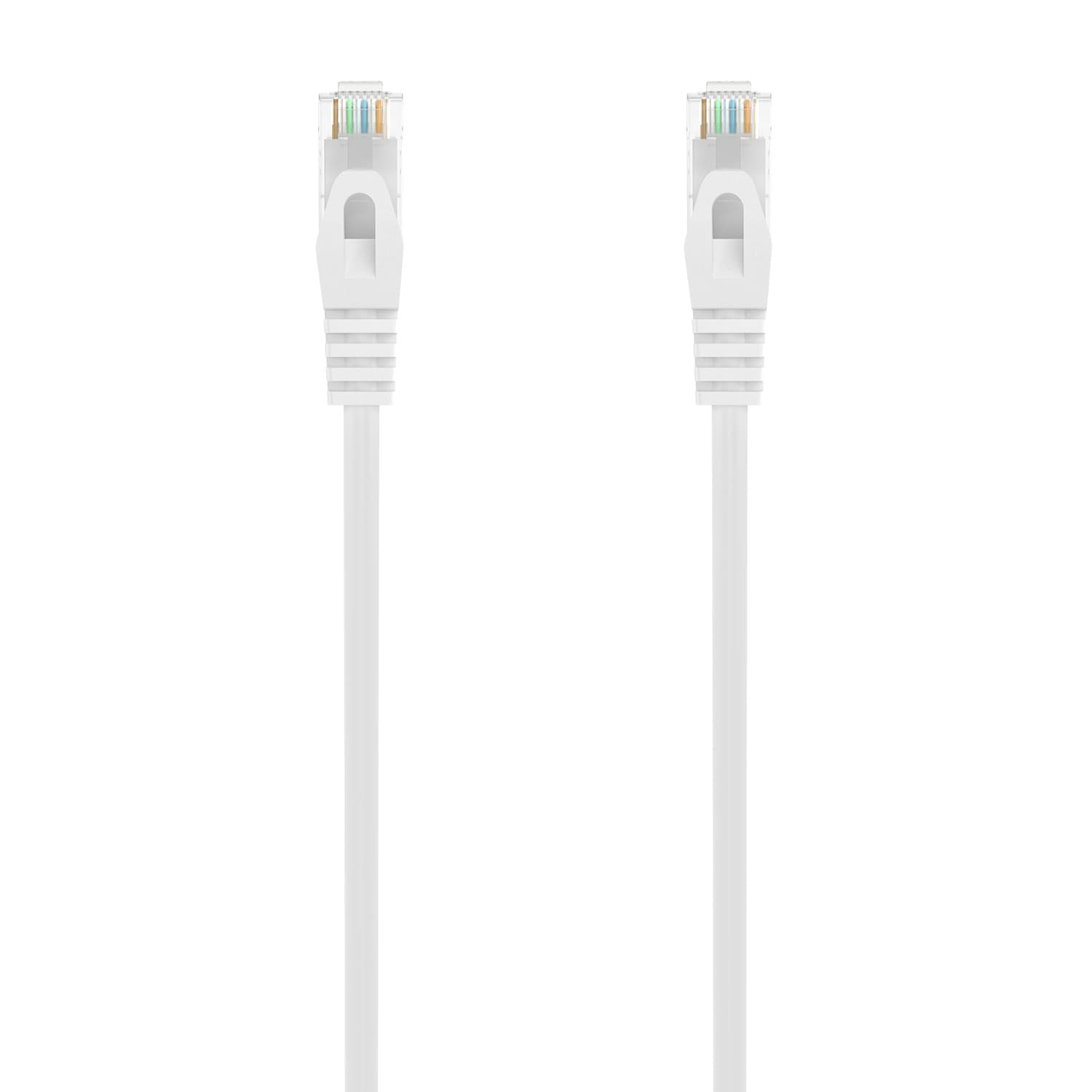 AISENS Cable de Red Latiguillo RJ45 LSZH Cat.6A 500 Mhz UTP AWG24, Blanco, 2.0M