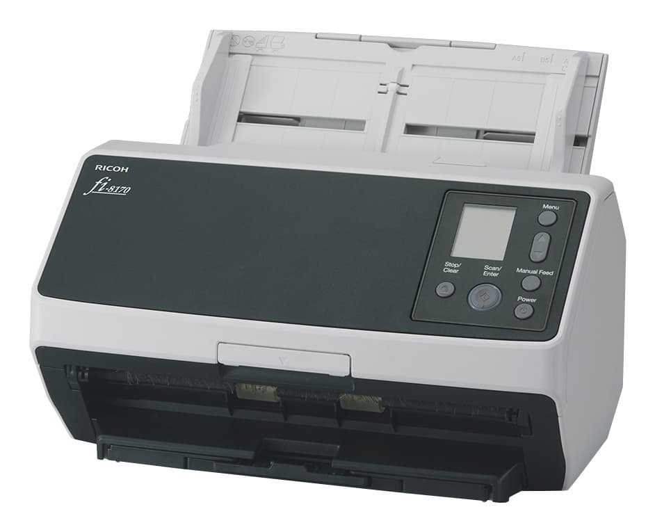 Ricoh fi-8170 Alimentador automático de documentos (ADF) + escáner de alimentación manual 600 x 600 DPI A4 Negro, Gris