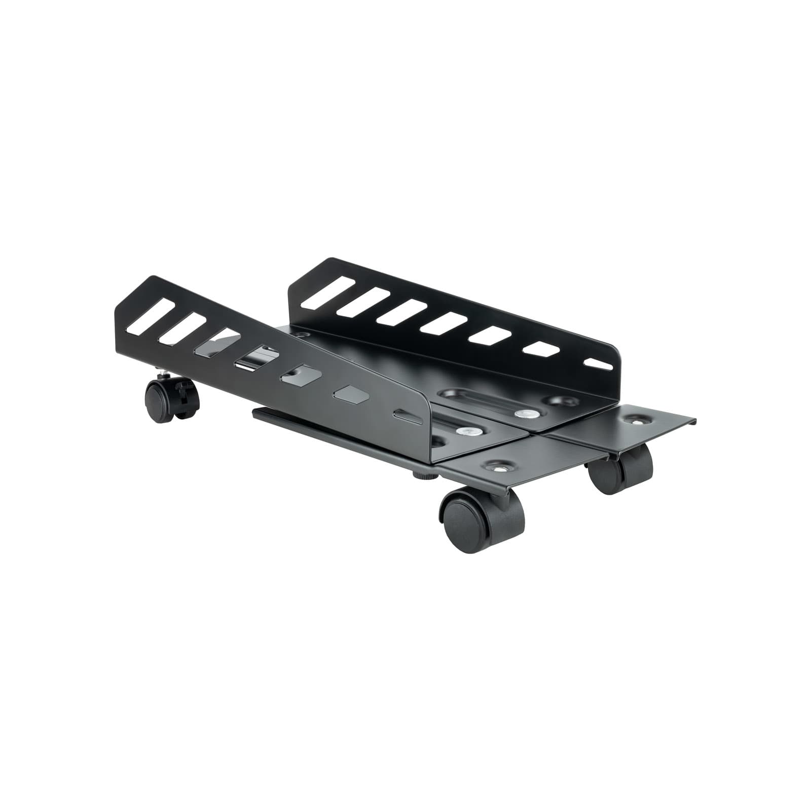 TooQ Soporte metálico para CPU de suelo con ruedas