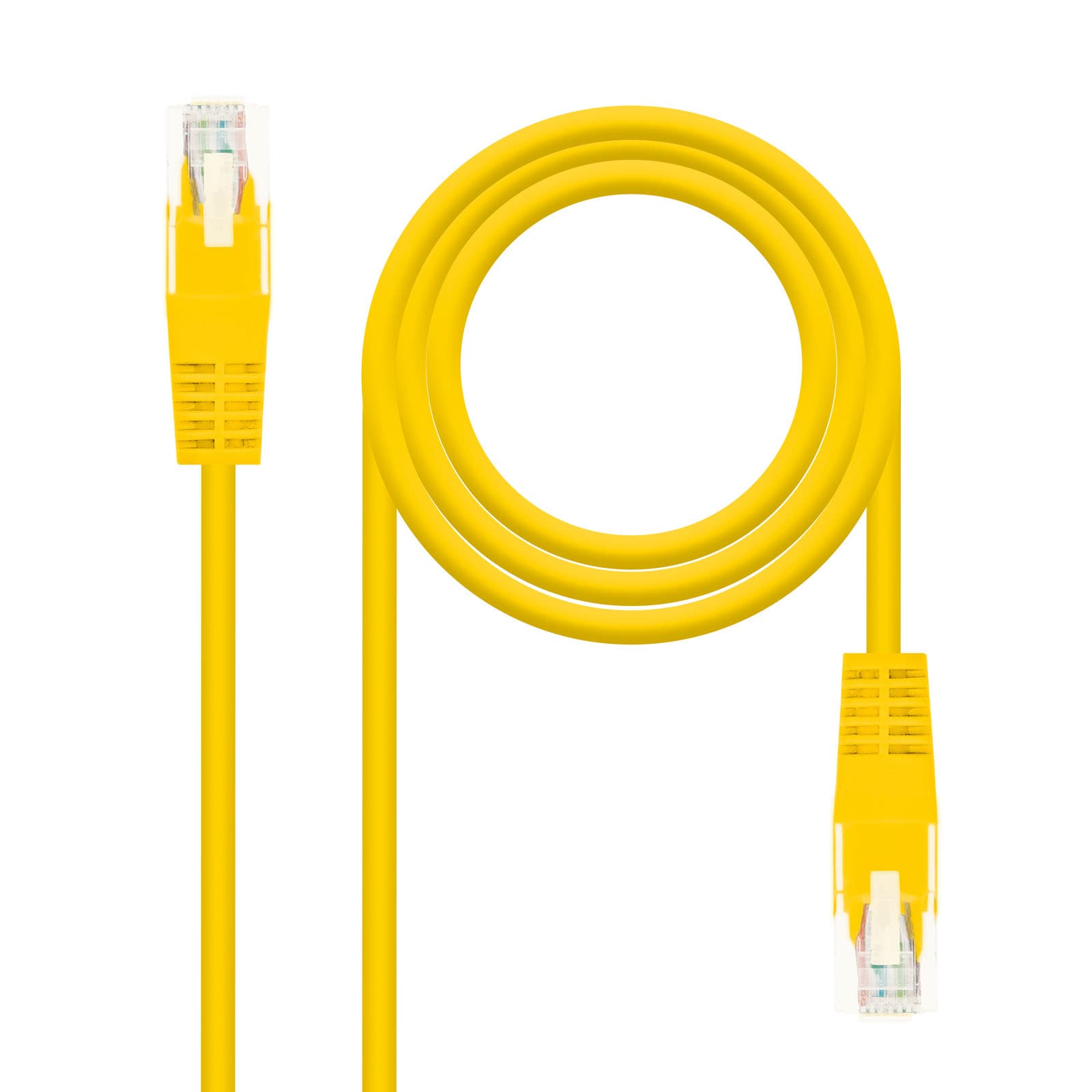 Nanocable Cable Red Latiguillo RJ45 CAT.6 UTP AWG24, Amarillo, 30 cm