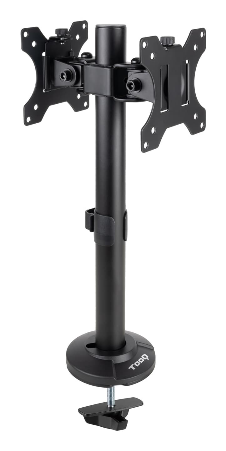 TooQ Soporte de Mesa para 2 Pantallas 17"-32", Negro