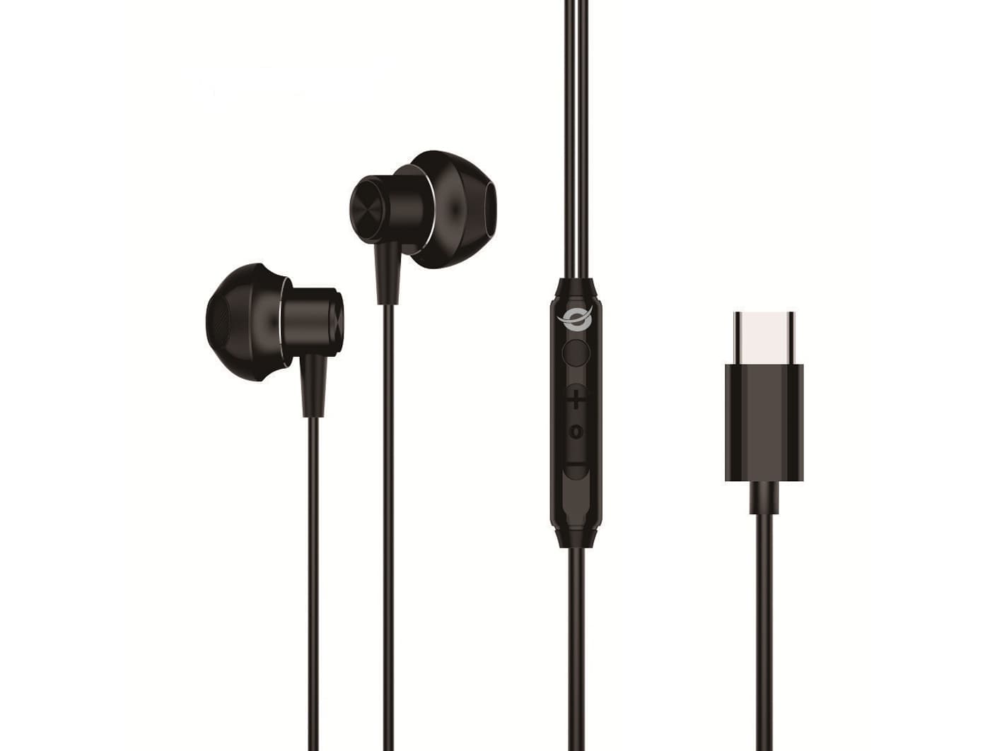 Conceptronic BRENDAN04B auricular y casco Auriculares Alámbrico Dentro de oído Llamadas/Música USB Tipo C Negro