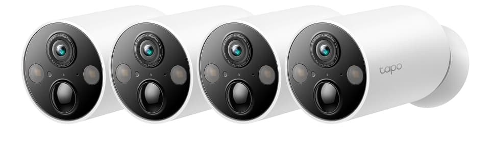 TP-Link Tapo C425 4-Pack Bala (forma) Cámara de seguridad IP Exterior 2560 x 1440 Pixeles Techo/pared