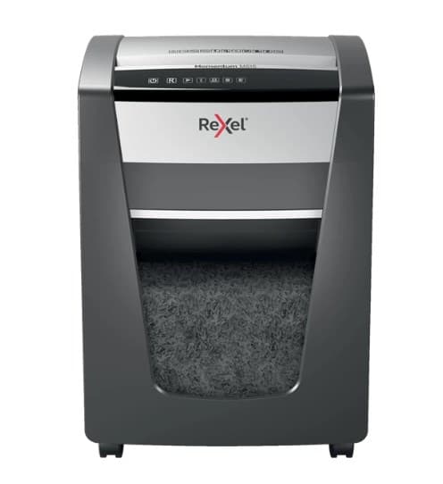 Rexel Momentum X420 triturador de papel Corte cruzado 58 dB Negro, Plata