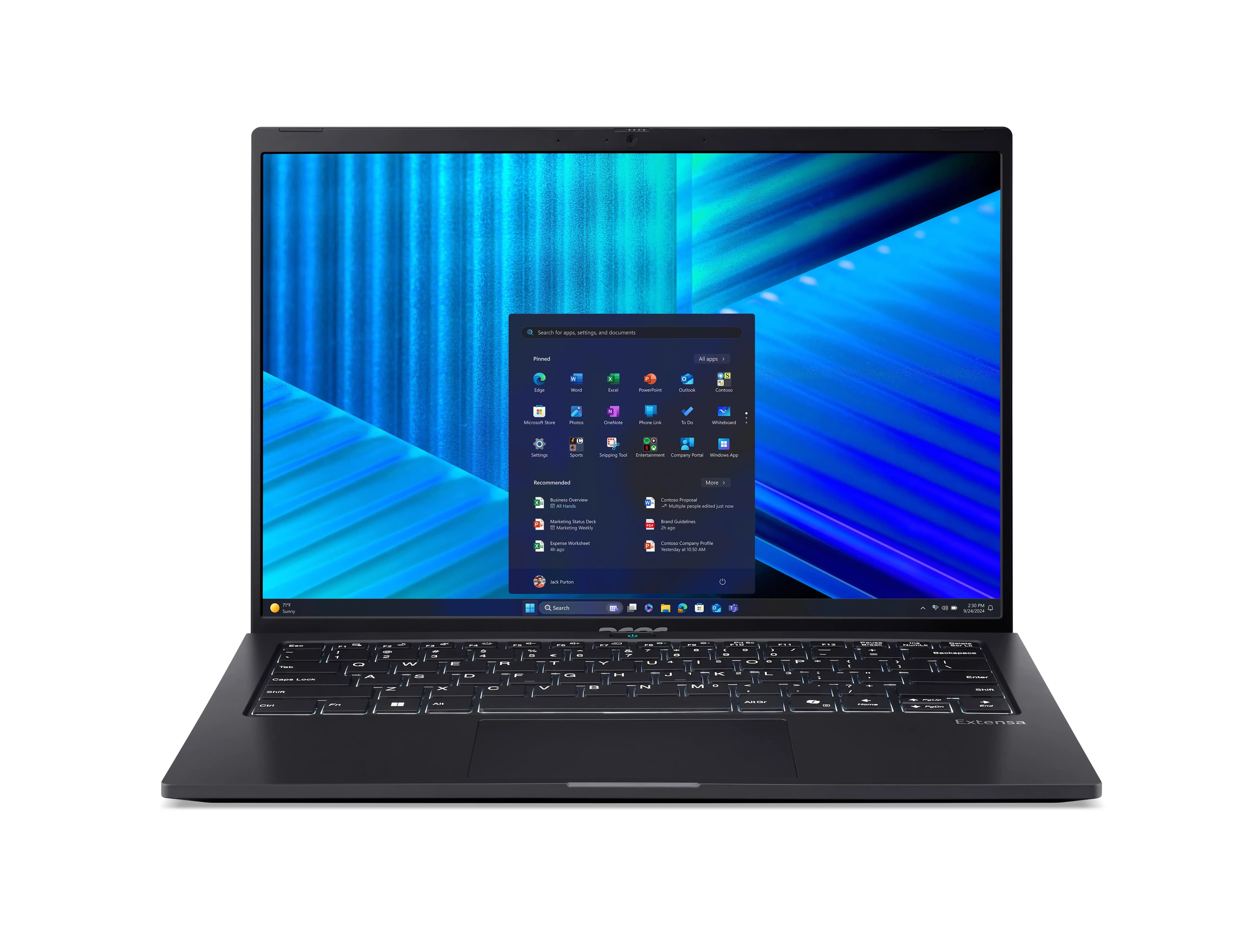 Acer Extensa EXO14-71-568G Intel Core Ultra 5 125H Portátil 35,6 cm (14") WUXGA 16 GB DDR5-SDRAM 512 GB SSD Wi-Fi 6 (802.11ax) Windows 11 Pro Negro