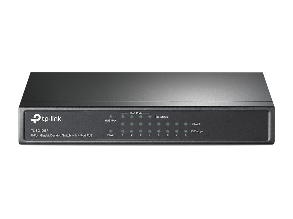 TP-Link TL-SG1008P switch No administrado Gigabit Ethernet (10/100/1000) Energía sobre Ethernet (PoE) Avellana