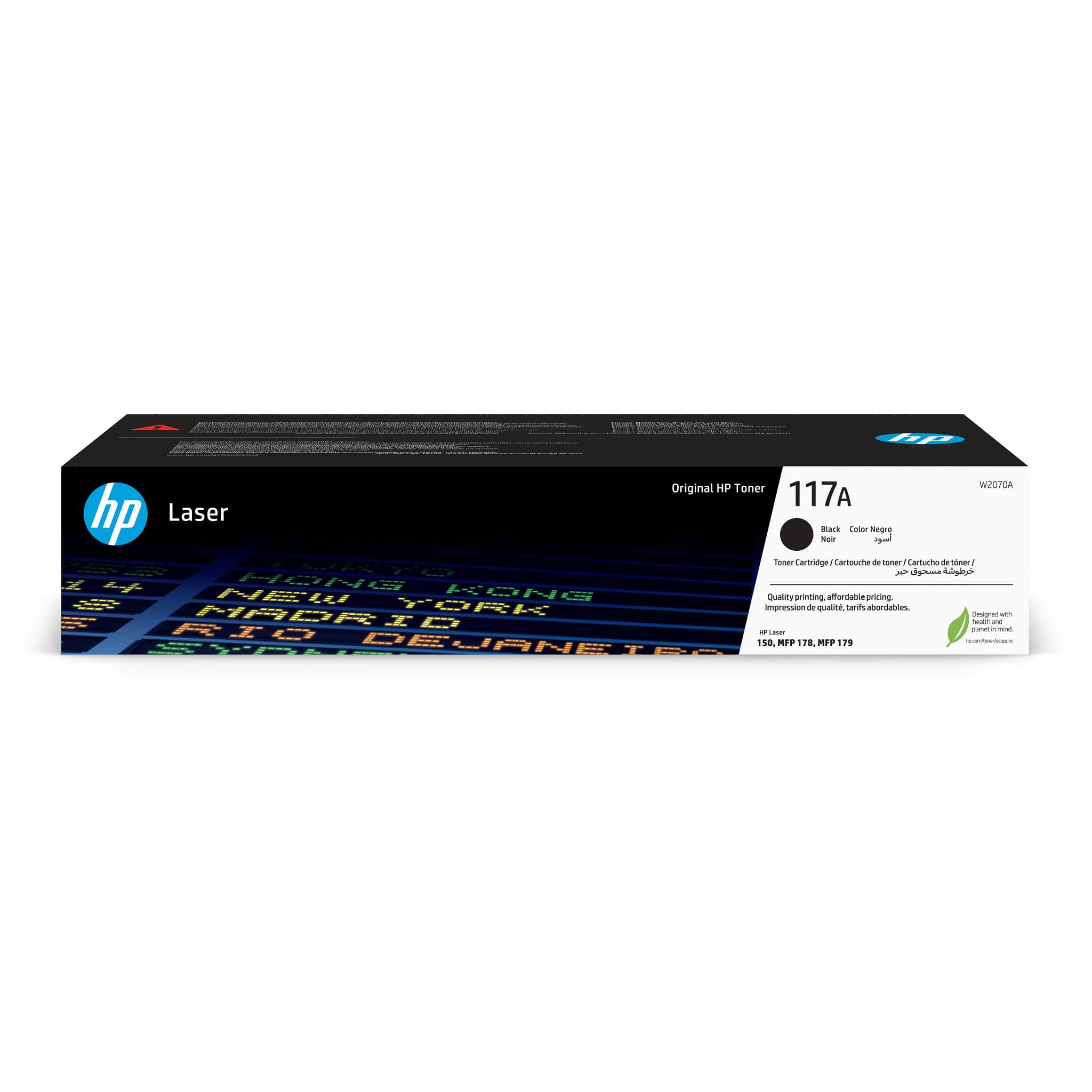 HP Cartucho de tóner Original Laser 117A negro