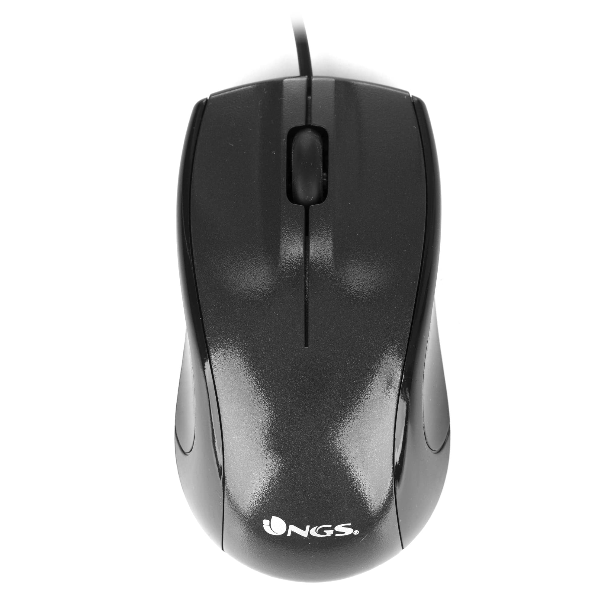NGS Black Mist ratón Oficina Mano derecha USB tipo A Óptico 800 DPI