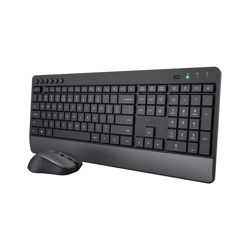 Trust Trezo teclado Ratón incluido Universal RF inalámbrico QWERTY Español Negro