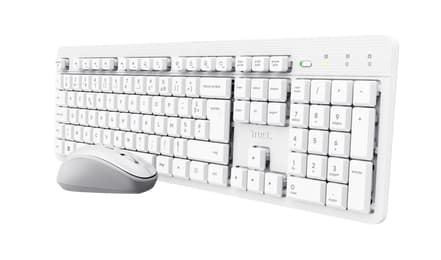 Trust Ody II Wireless teclado Ratón incluido Hogar / Oficina RF inalámbrico QWERTY Español Blanco