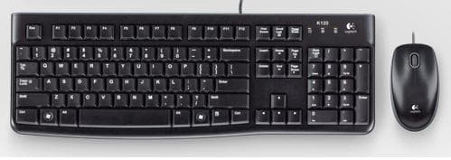 Logitech Desktop MK120 teclado Ratón incluido USB QWERTY Portugués Negro