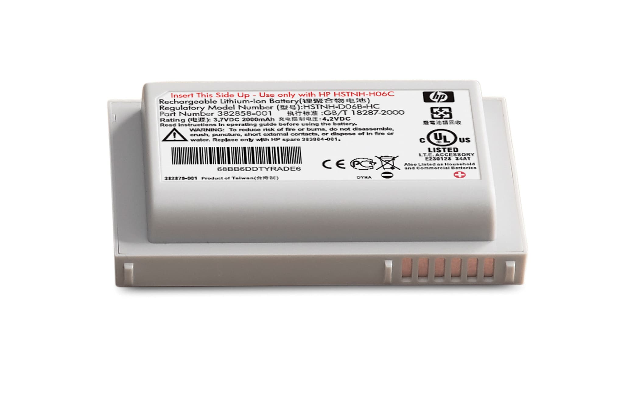 HP iPAQ hw6000 Series Extended Battery Batería