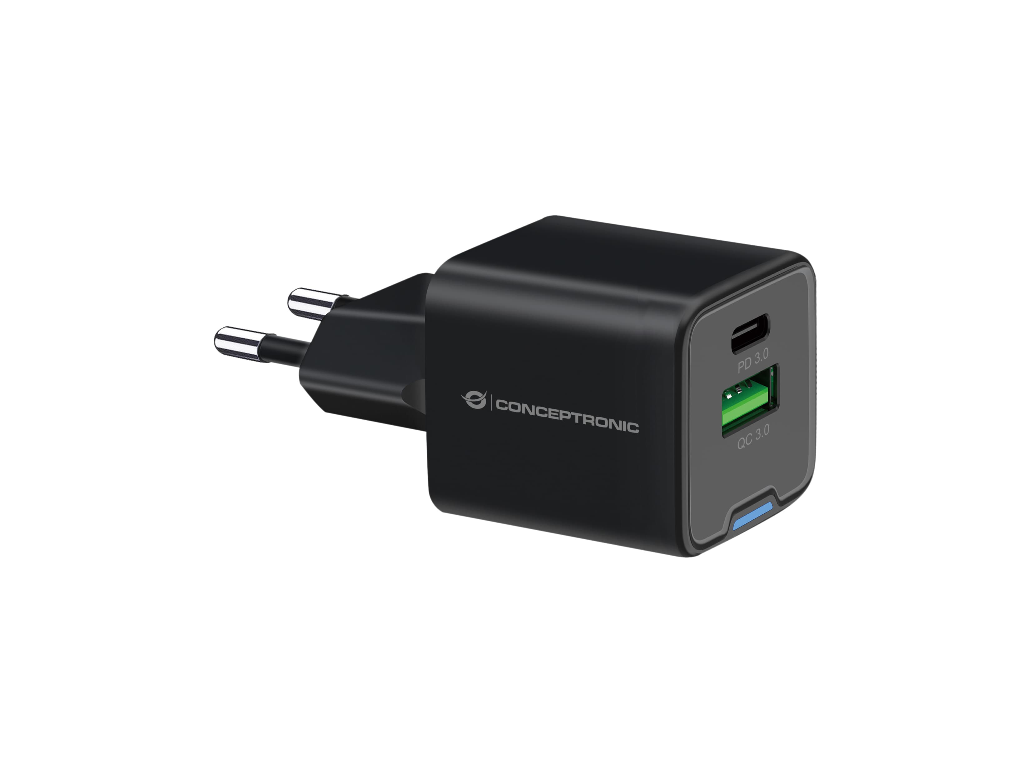 Conceptronic ALTHEA15B cargador de dispositivo móvil Universal Negro Corriente alterna Carga rápida Interior