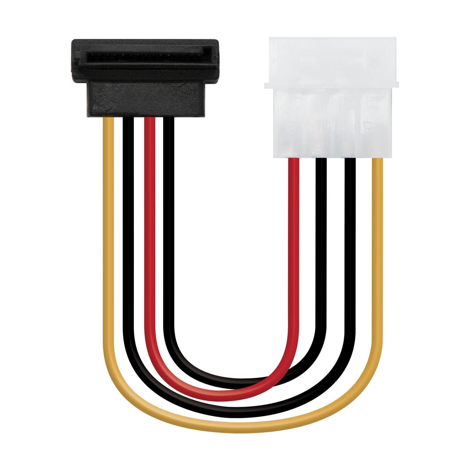 Nanocable CABLE SATA ALIMENTACION ACODADO 5.25"(MOLEX 4PIN)/M-SATA/H 16 CM OEM
