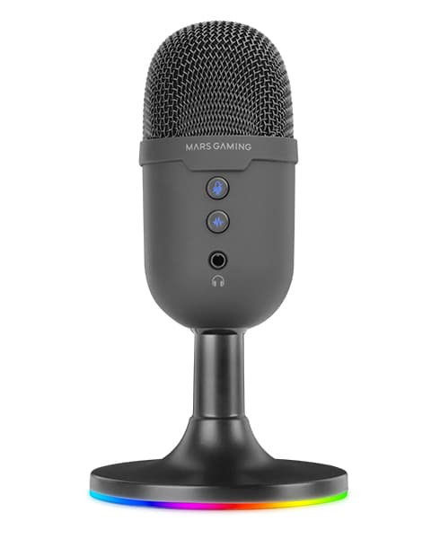 Mars Gaming MMIC-CX Negro Micrófono de superficie para mesa