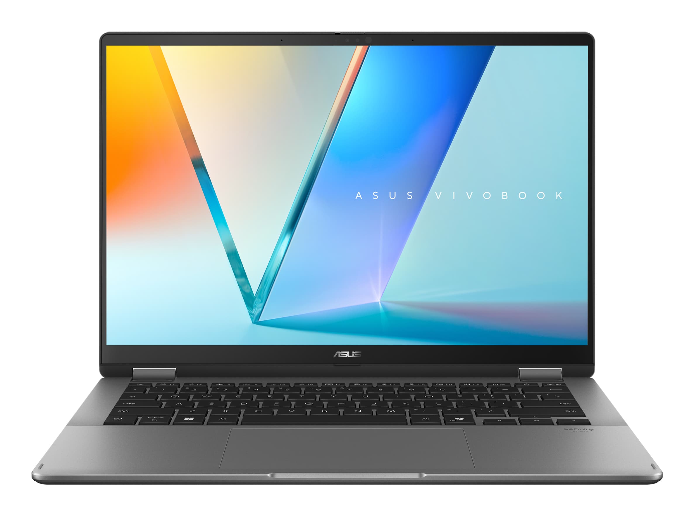 ASUS Vivobook 14 Flip OLED TP3407SA-SG180W Copilot+ PC - Ordenador Portátil 14" WUXGA (Intel Core Ultra 7 258V, 32GB RAM, 1TB SSD, Arc Graphics 140V, Windows 11 Home) Gris Mate - Teclado QWERTY español