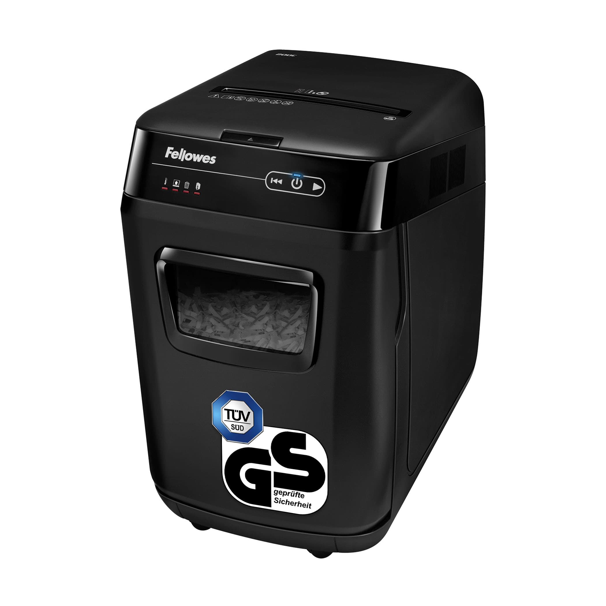 Fellowes AutoMax 200C triturador de papel Corte cruzado 23 cm Negro