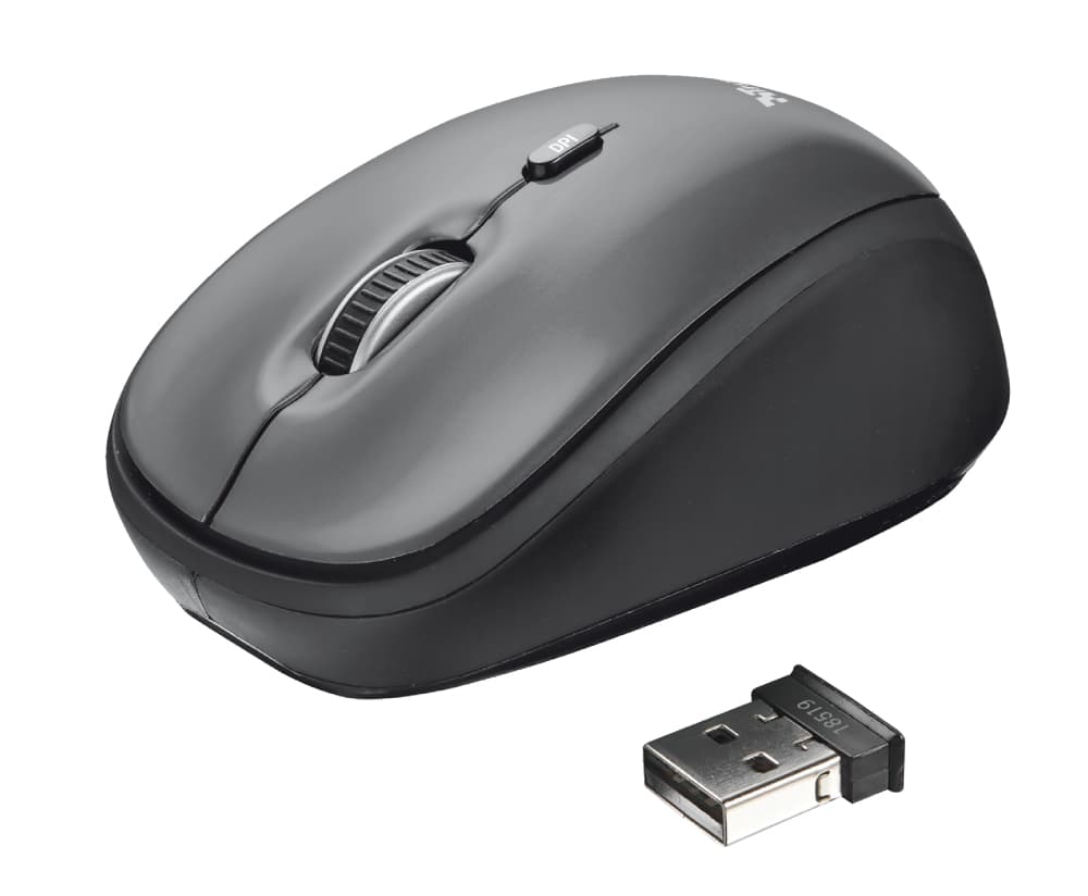 Trust Yvi ratón RF inalámbrico Óptico 1600 DPI