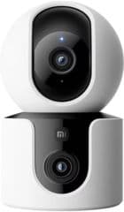 Camara videovigilancia smart c300 dual interior motorizada 360 ip wifi, vision nocturna, control desde app, capacidad de uso tarjeta micro sd hasta 256gb, seguimiento de humanos por ia color blanco