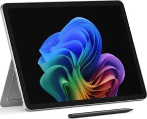 Tablet surface pro para empresas snapdragon x plus x1p-42-100 hasta 3.4ghz memoria 16gb ram lpddr5x 256gb ssd 12' pantalla tactil 2196 x 1464 @ 90 hz - 220 ppi qualcomm adreno graphics wifi 7 ,bluetooth 5.4, nfc peso 686 g. bateria 38.8wh autonomia ±16h windows 11 pro. color negro sin teclado