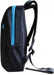 Mochila para portatil hasta 15.6' negra ll-9964 simple clasica y ligera esta reforzada interiormente con un compartimento gris acolchado con espuma waterproof posee bolsillo exterior de gran capacidad look sport