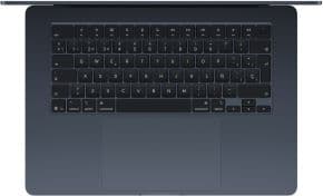 Macbook air 15.3' chip m5 con cpu de 10 nucleos 24gb de memoria unificada 1tb ssd grafica m5 gpu de 10 nucleos touch id trackpad force pantalla liquid retina teclado magic keyboard sin adaptador de corriente medianoche
