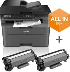 Impresora multifuncion laser monocromo mfc-l2827dwxl a4 1200x1200ppp 32ppm usb 2.0 wifi y ethernet impresion duplex pantalla tactil bandeja entrada papel 250 hojas adf 50 hojas fax wifi direct conexion movil y cloud consumibles xl volumen mensual hasta 2.500 paginas peso 12.70kg