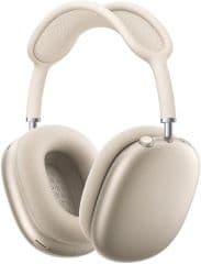 Auriculares de diadema airpods max 2 con microfono y cancelacion de ruido con modo de sonido ambiente bluetooth audio compartido cambio automatico y deteccion de uso carga por usb-c color blanco estrella