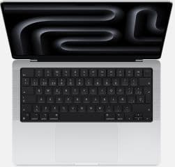 Macbook pro 14.2' chip m3 max con cpu de 14 nucleos 36gb de memoria unificada 1tb ssd grafica gpu de 30 nucleos pantalla liquid retina xdr tres puertos thunderbolt hdmi ranura tarjetas sdxc toma para auriculares y puerto magsafe 3 teclado magic keyboard con touch id trackpad force touch adaptador de corriente usb-c 96w plata