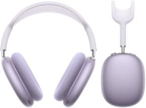 Auriculares de diadema airpods max con microfono y cancelacion de ruido con modo de sonido ambiente bluetooth audio compartido cambio automatico y deteccion de uso carga por usb-c color purpura