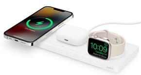 Cargador inalambrico 3 en 1 con magsafe, carga simultaneamente tu iphone 17, air, 17 pro, 17 pro max, 15, 15 pro, 15 plus, 15 pro max,14, 14 pro, 14 plus, 14 pro max, 13, 13 mini, 13 pro, 13 pro max, 12, 12 mini, 12 pro, 12 pro max (con hasta 15 w) apple watch series 1,2,3,4,5,6,7,8,9,10, se segunda generacion, ultra 2, ultra airpods airpods pro y airpods pro segunda generacion auriculares con carga inalambrica comodidad con estilo: optimizado para una gran velocidad